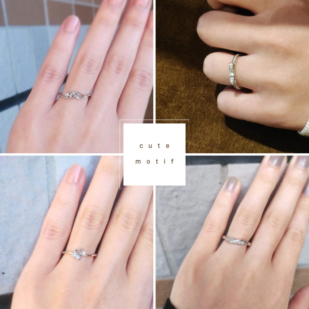 可愛いモチーフの結婚指輪