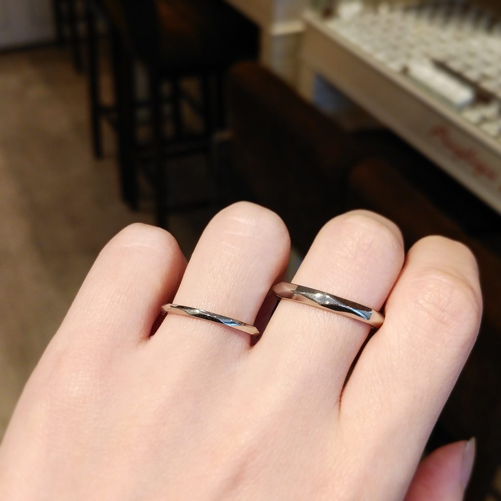 結婚指輪『ミロワール』試着