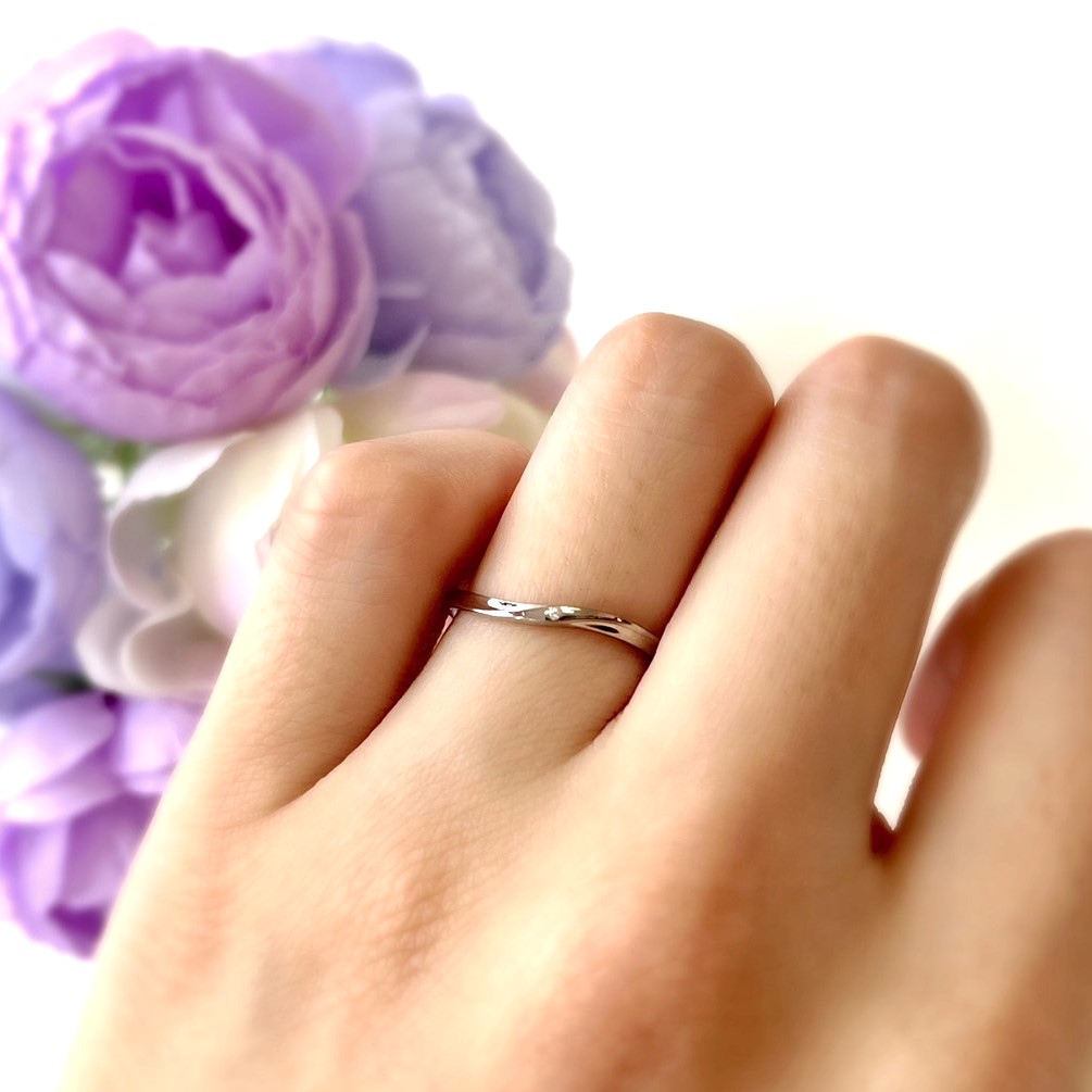 結婚指輪『スイーニュ』試着