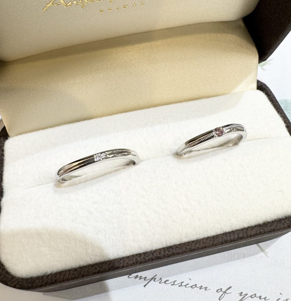 アレンジをして完成した結婚指輪