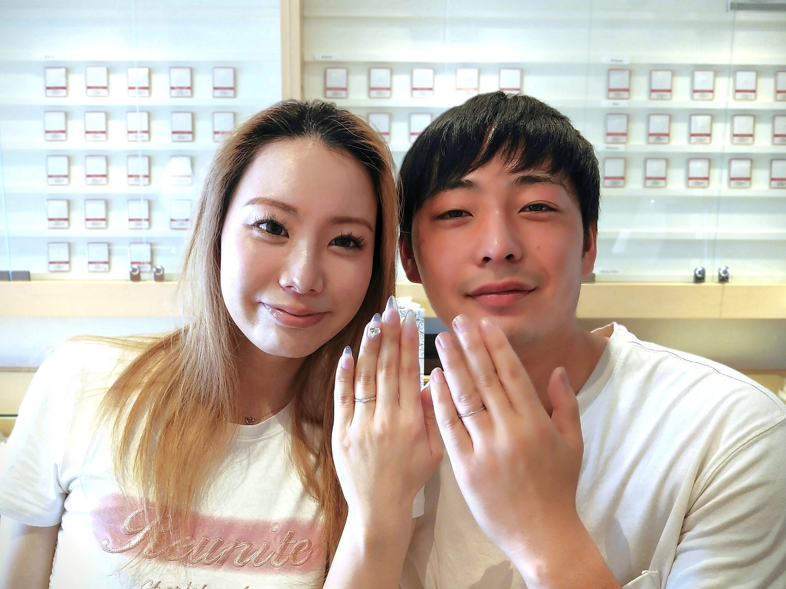 浜松店で結婚指輪を購入いただいたカップル様