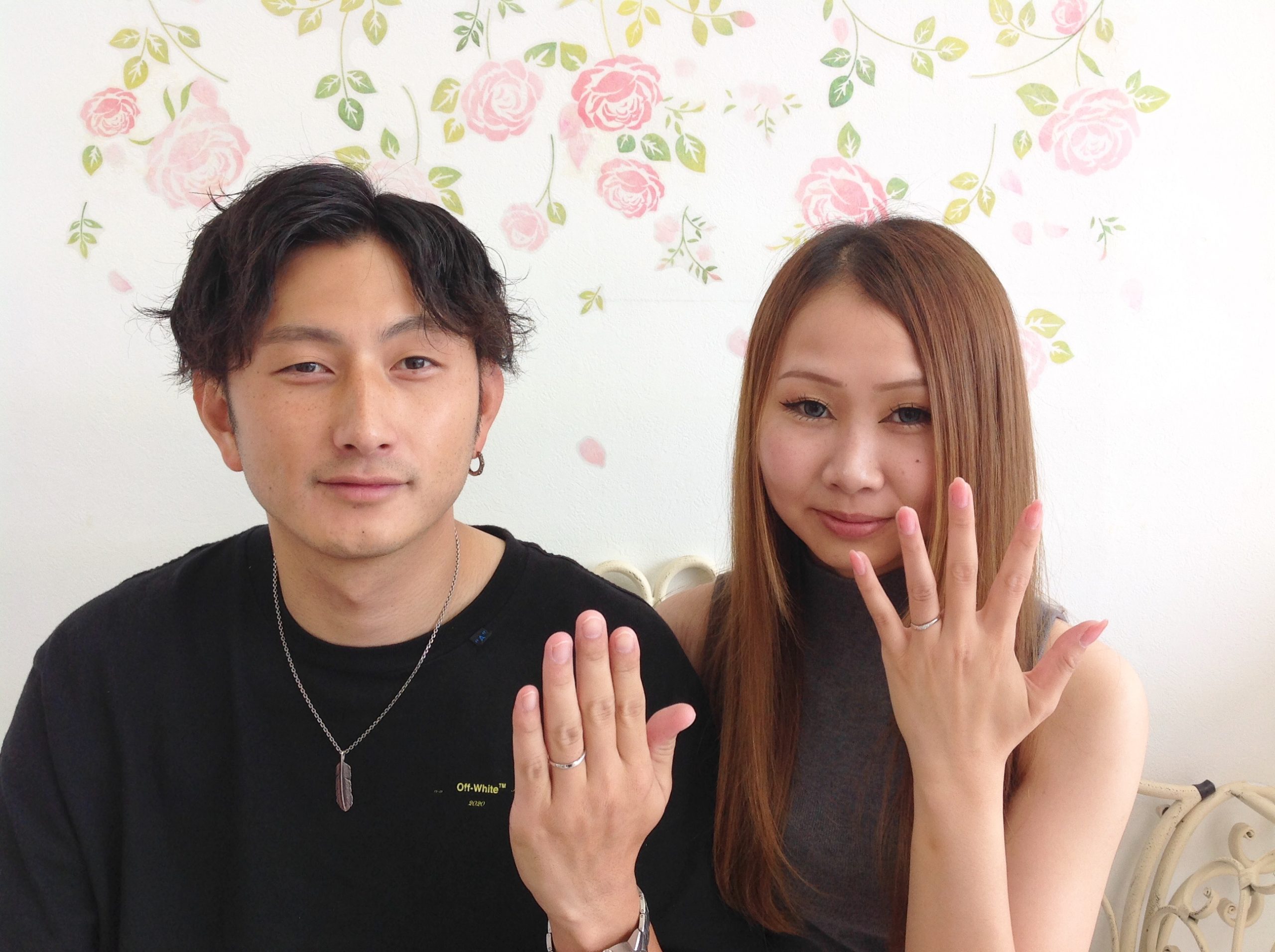 水戸店で結婚指輪を購入いただいたカップル様