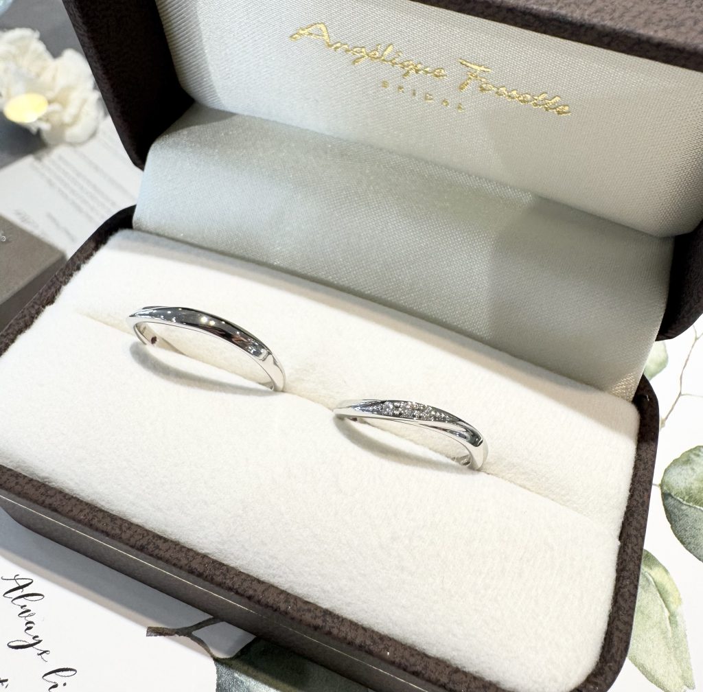 完成した結婚指輪