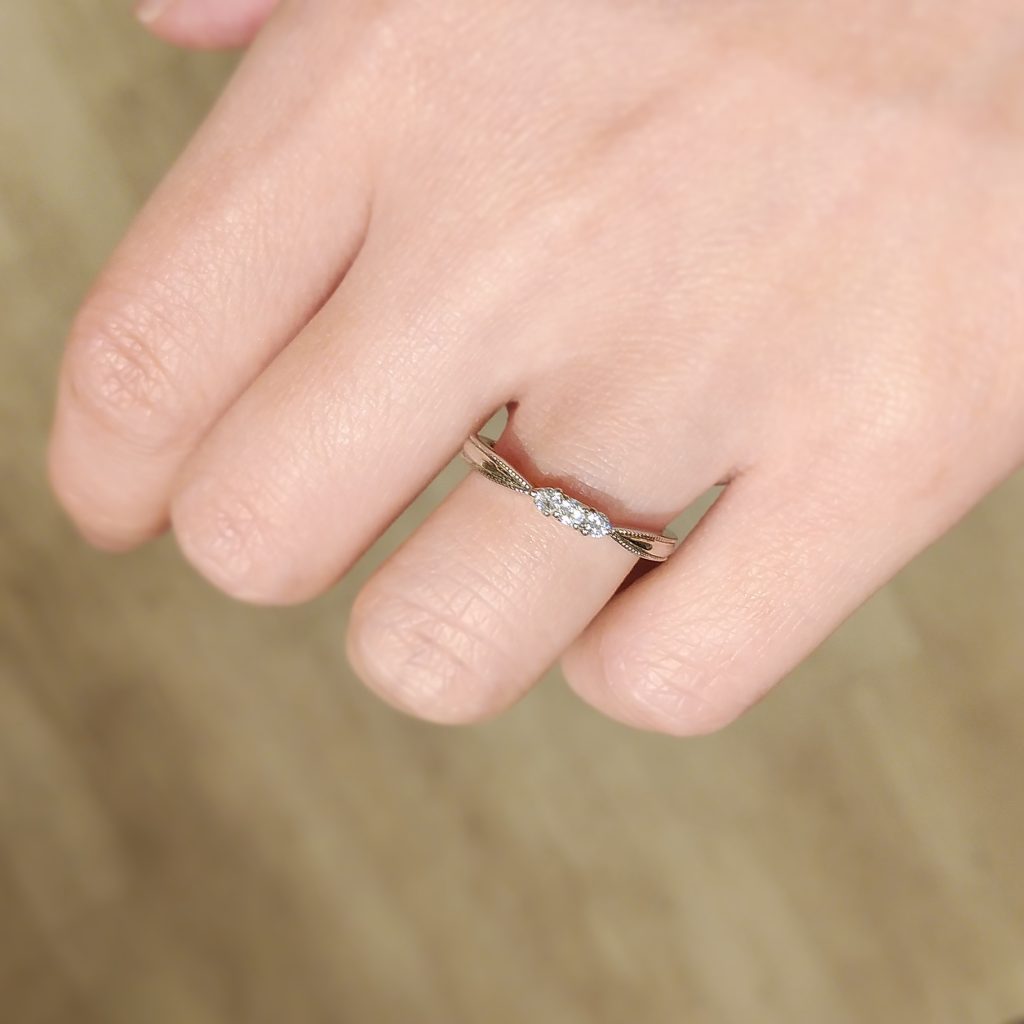 結婚指輪試着