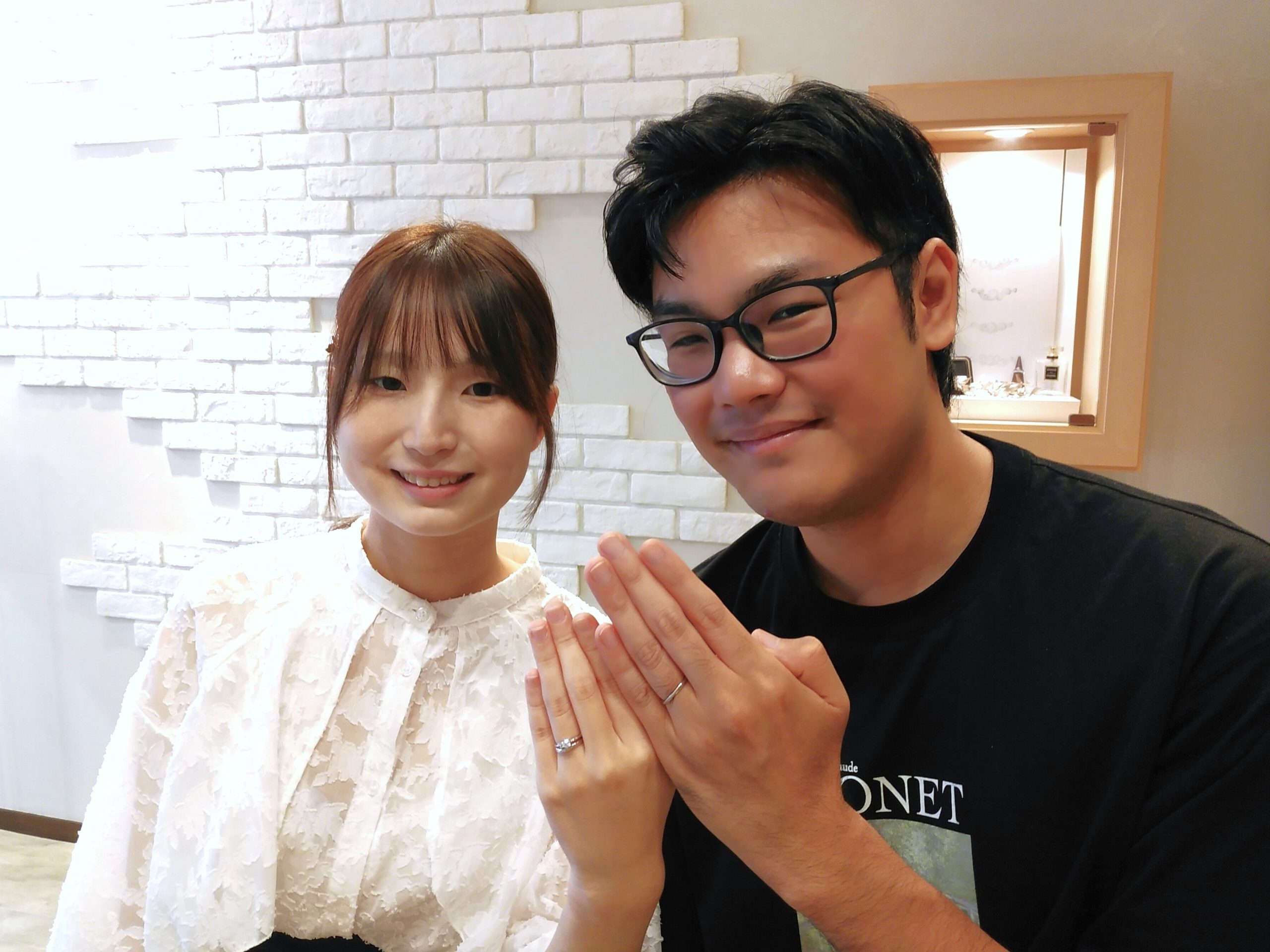 浜松店で婚約指輪と結婚指輪を購入いただいたカップル様