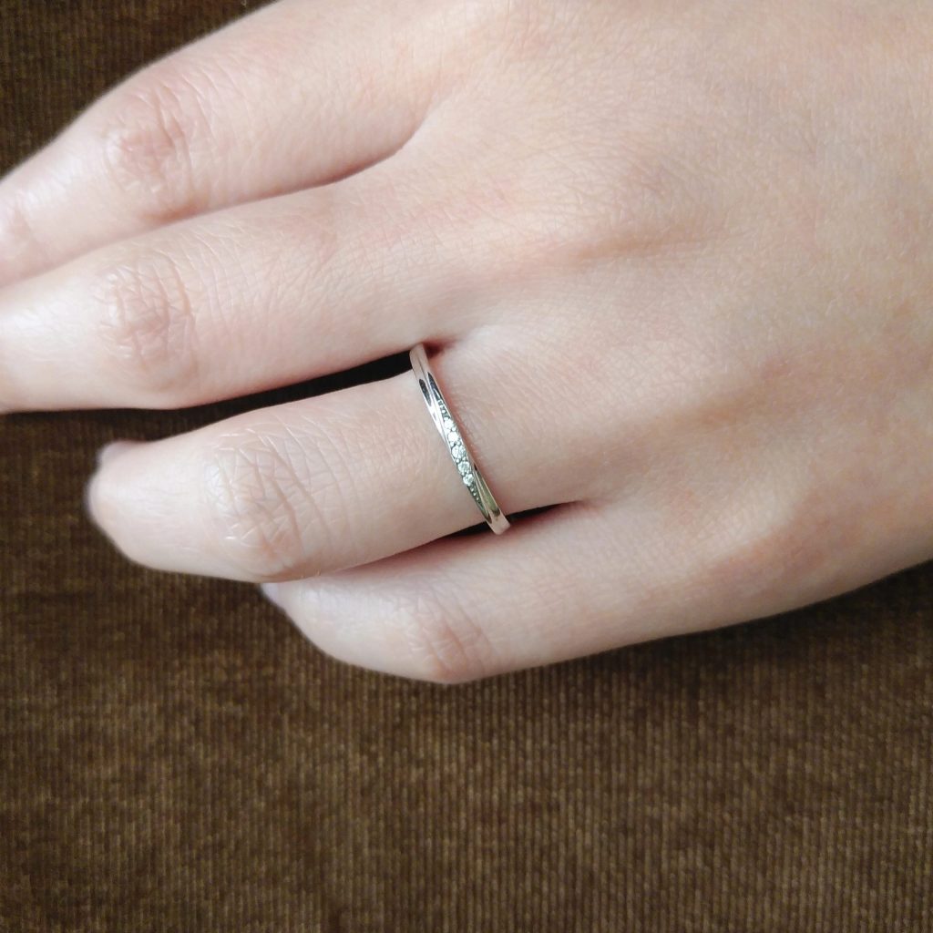 結婚指輪『ファミーユ』試着