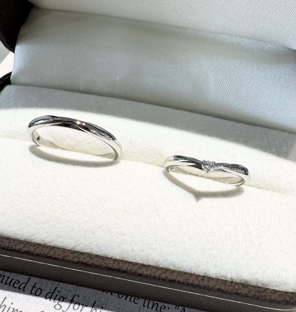 完成した結婚指輪『アラエル』