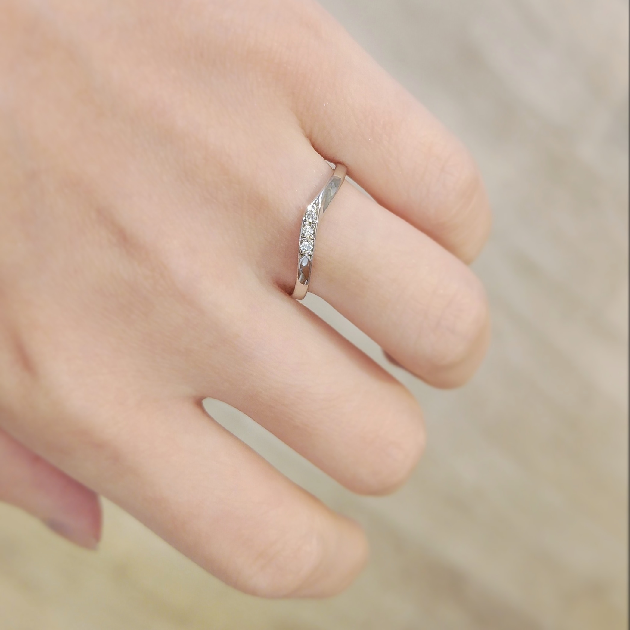 結婚指輪試着