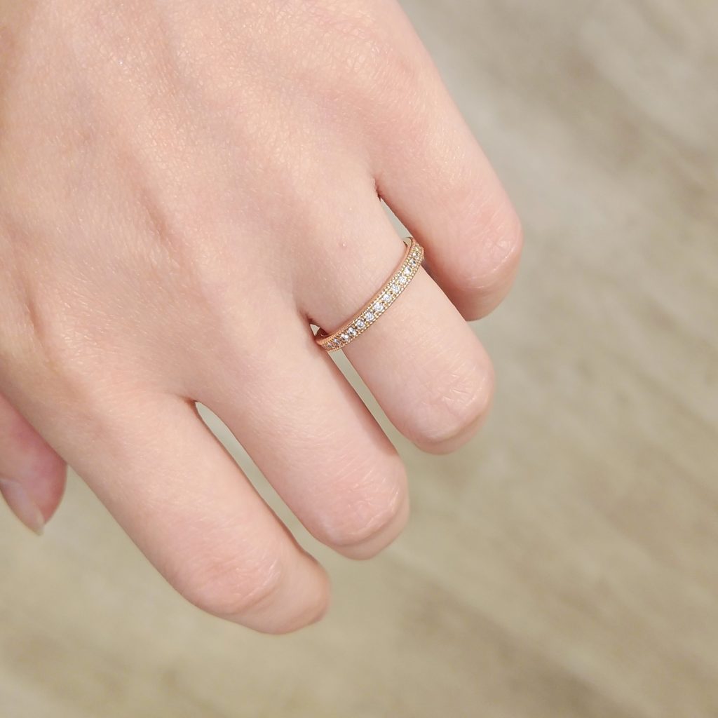 結婚指輪試着
