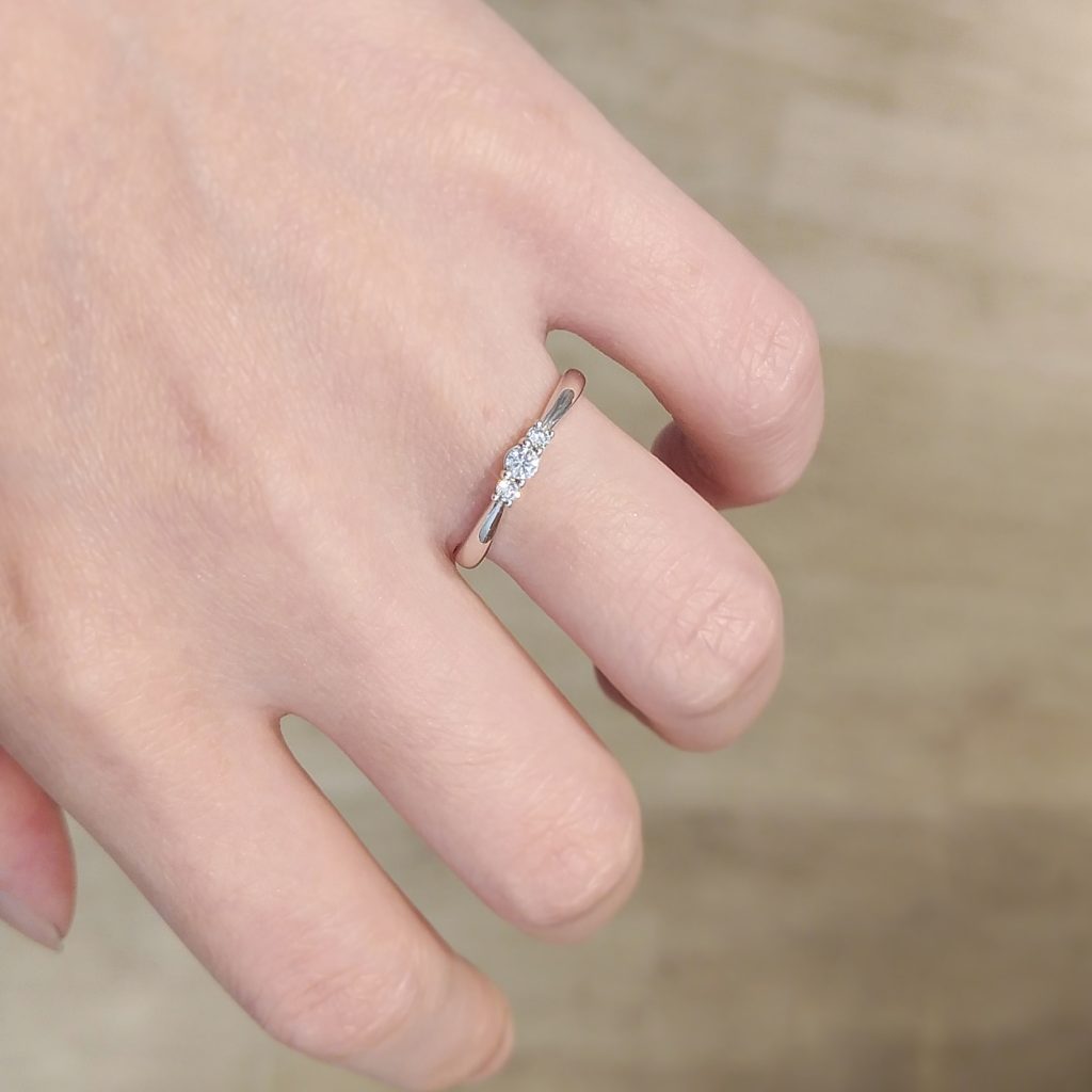 結婚指輪試着