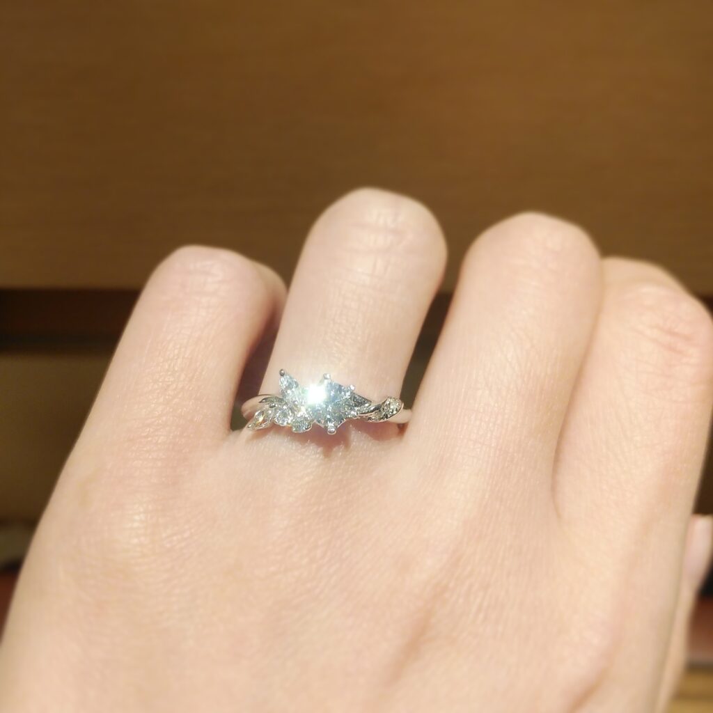 婚約指輪『ジョンキーユ』試着