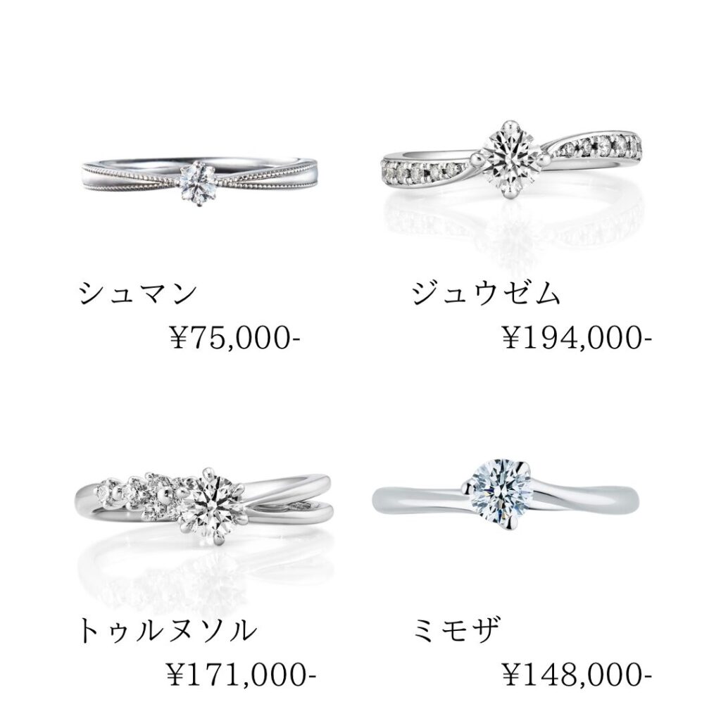骨格ストレートさんにおすすめの婚約指輪