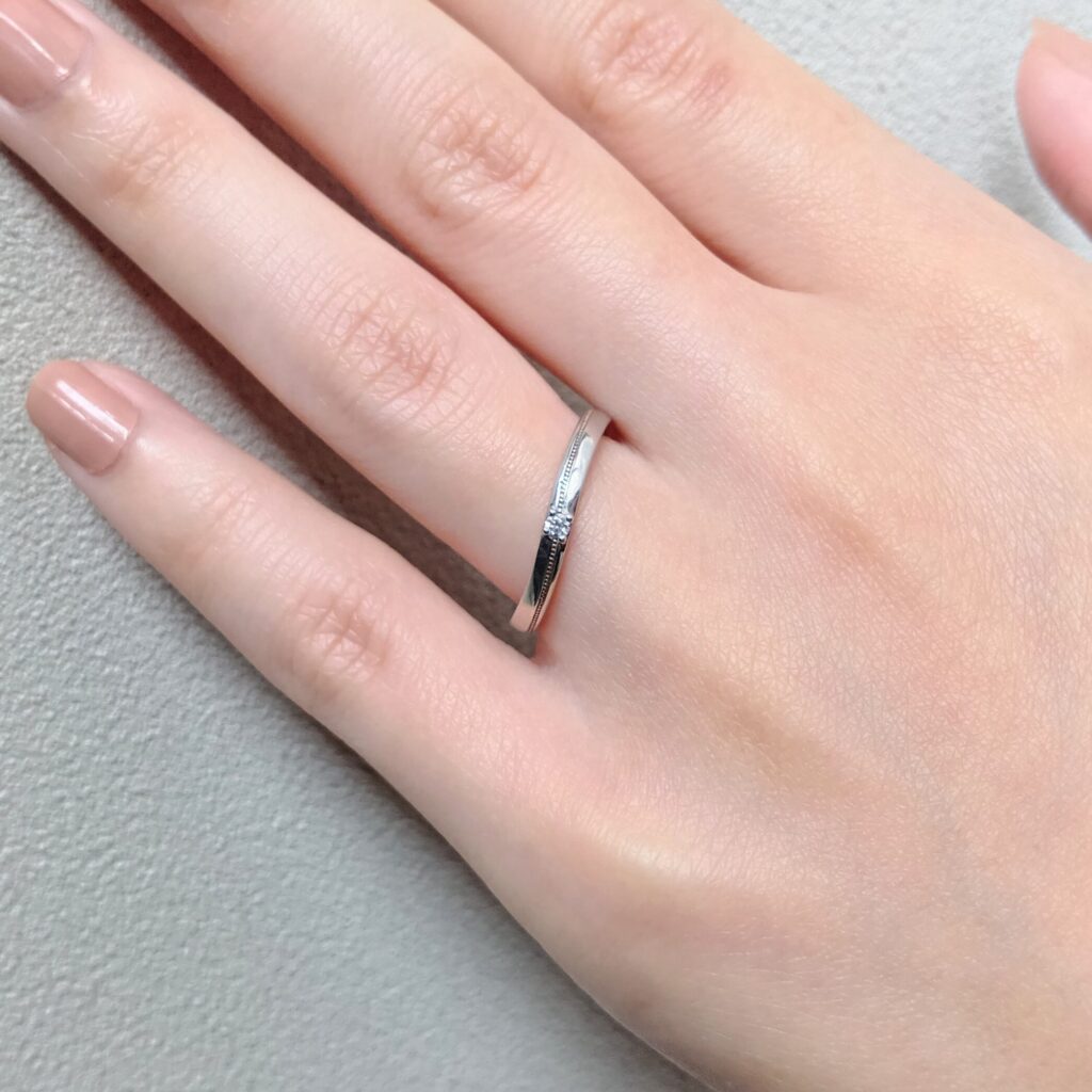 結婚指輪試着