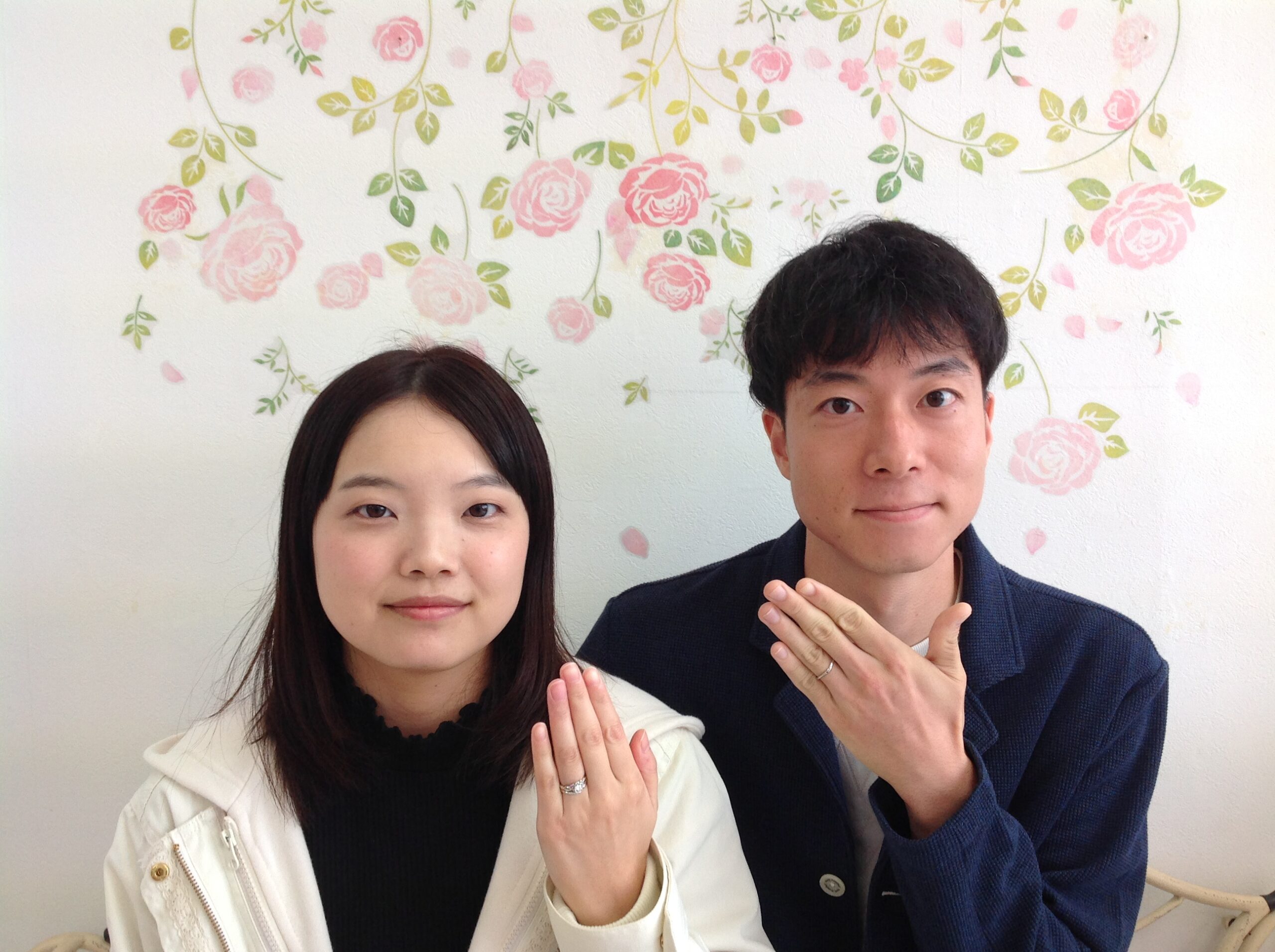 水戸店でブライダルリングを成約いただいたカップル様