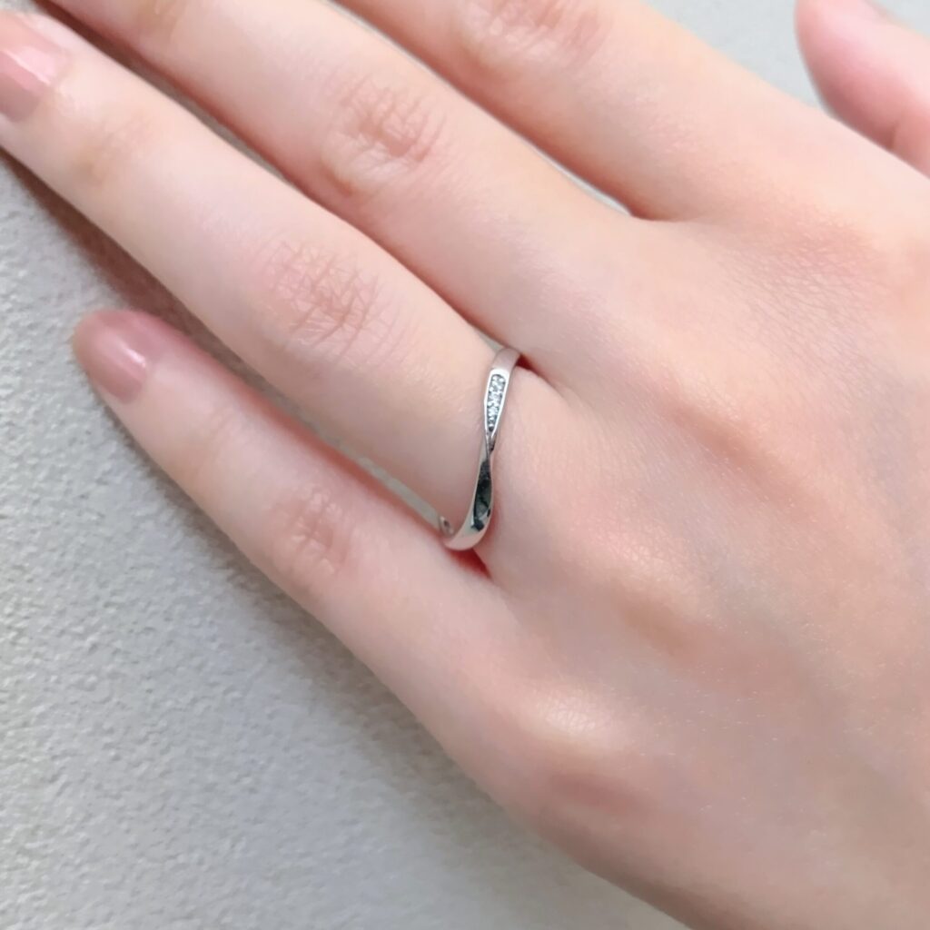 結婚指輪『ソフィエル』試着