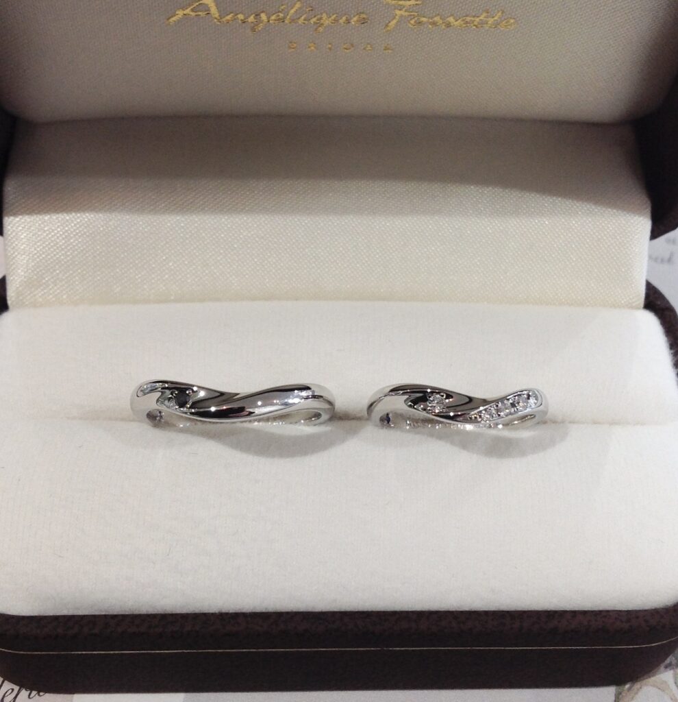 完成した結婚指輪