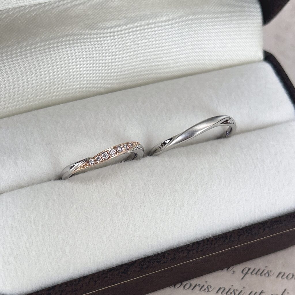 完成した結婚指輪
