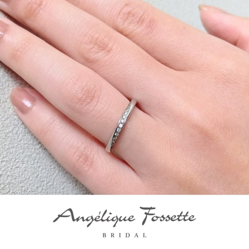 結婚指輪『ヴォワラクテ』試着