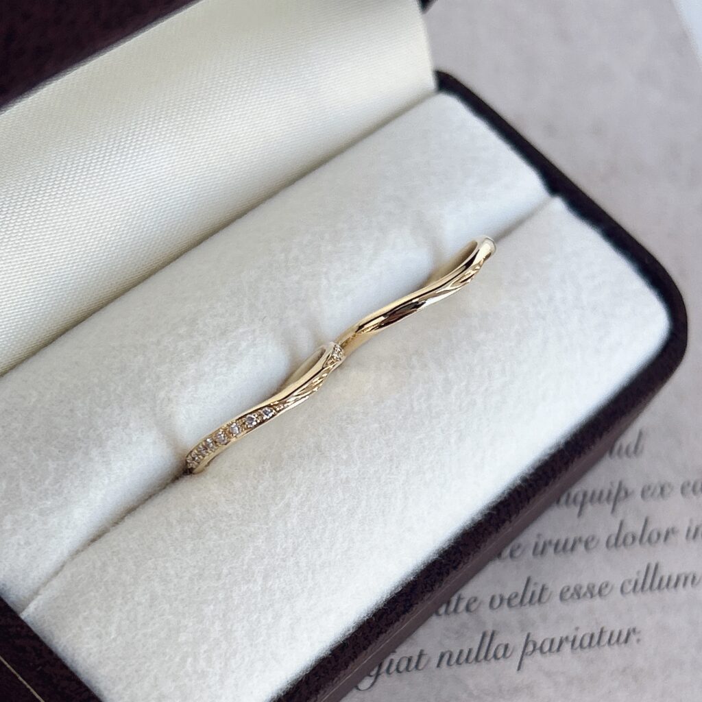 完成した結婚指輪