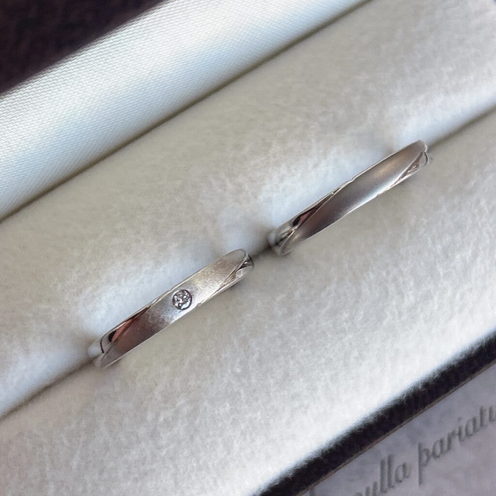 完成したマリッジリング