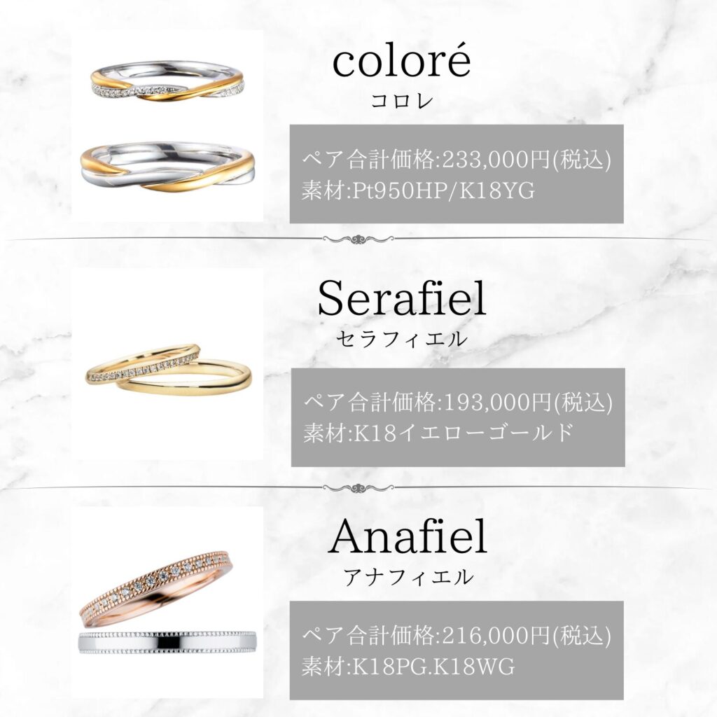 ゴールドの結婚指輪