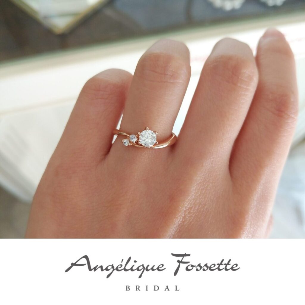 婚約指輪『ミュゲ』試着