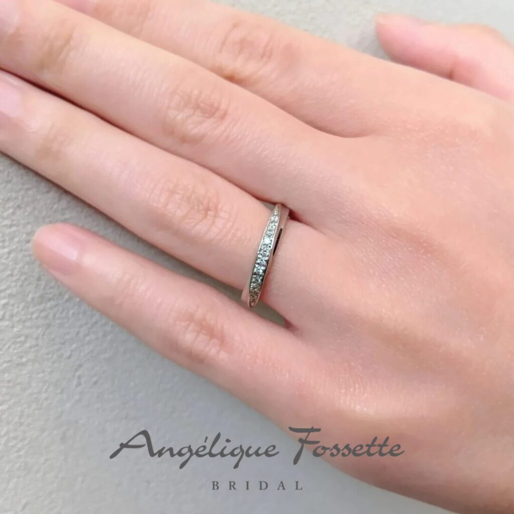 結婚指輪『フュテュール』試着