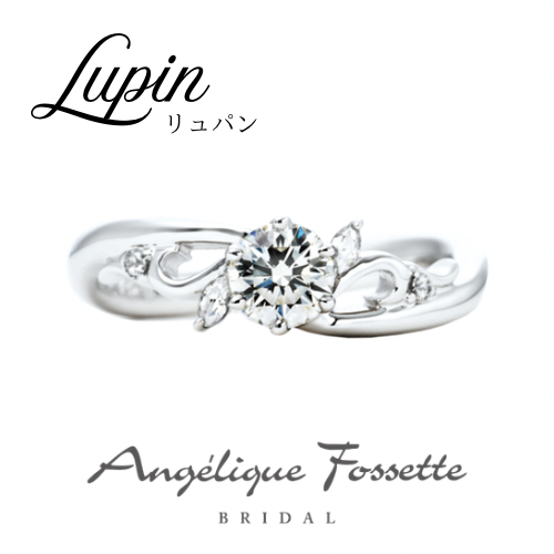 お花モチーフの婚約指輪