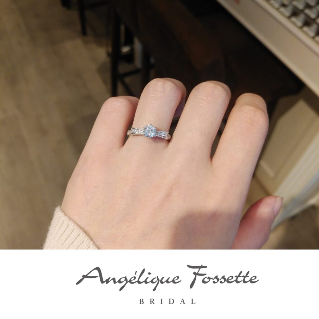 婚約指輪『リュバン』試着