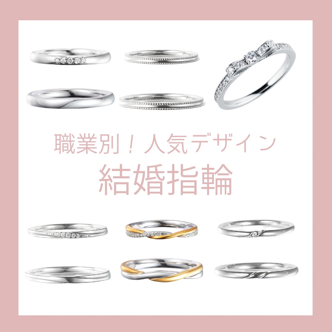 6種類の結婚指輪デザイン