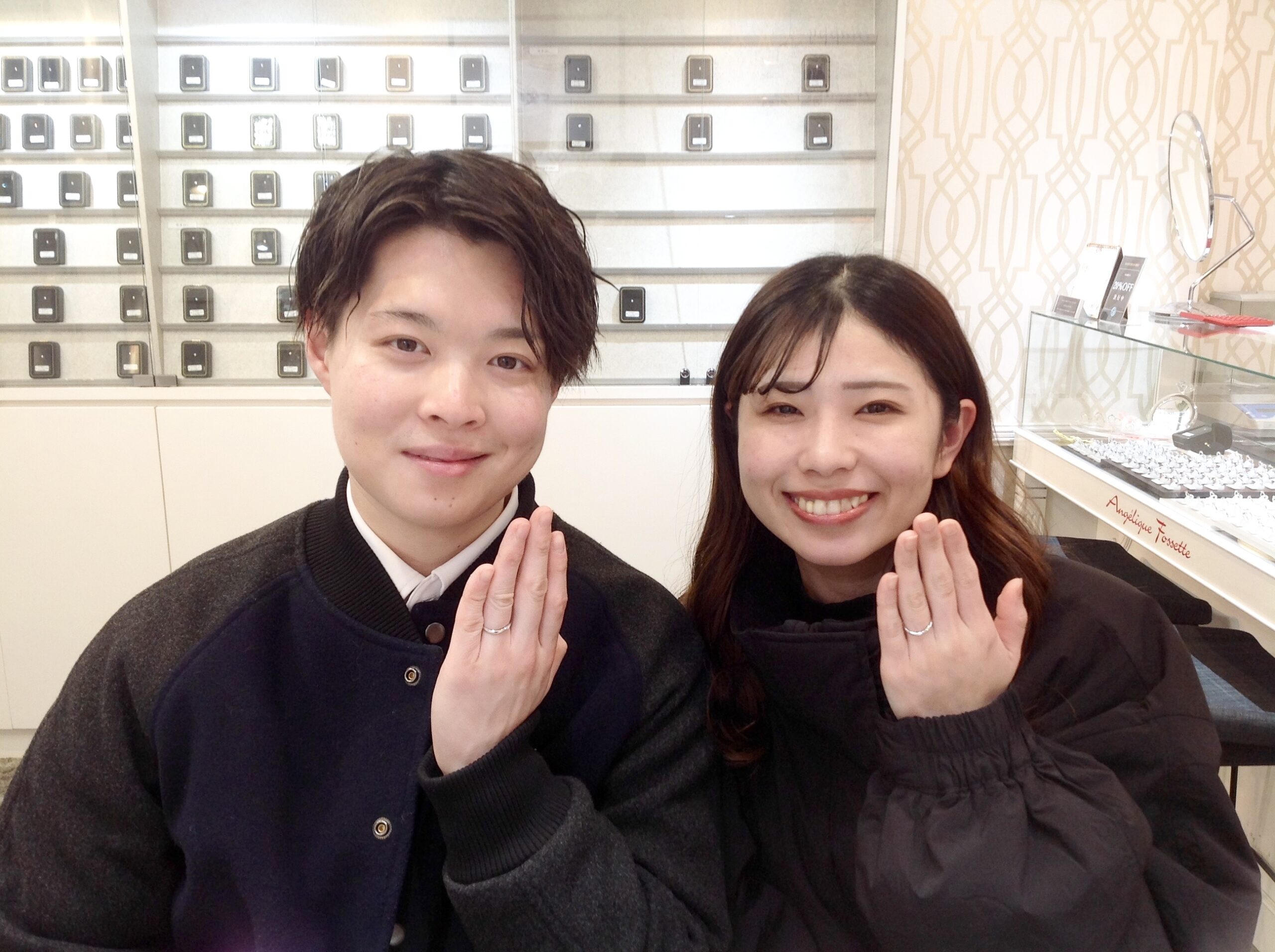 仙台店で結婚指輪を購入いただいたカップル様