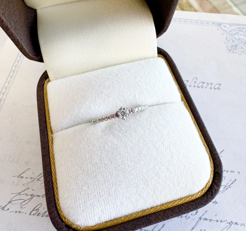 アレンジをした婚約指輪