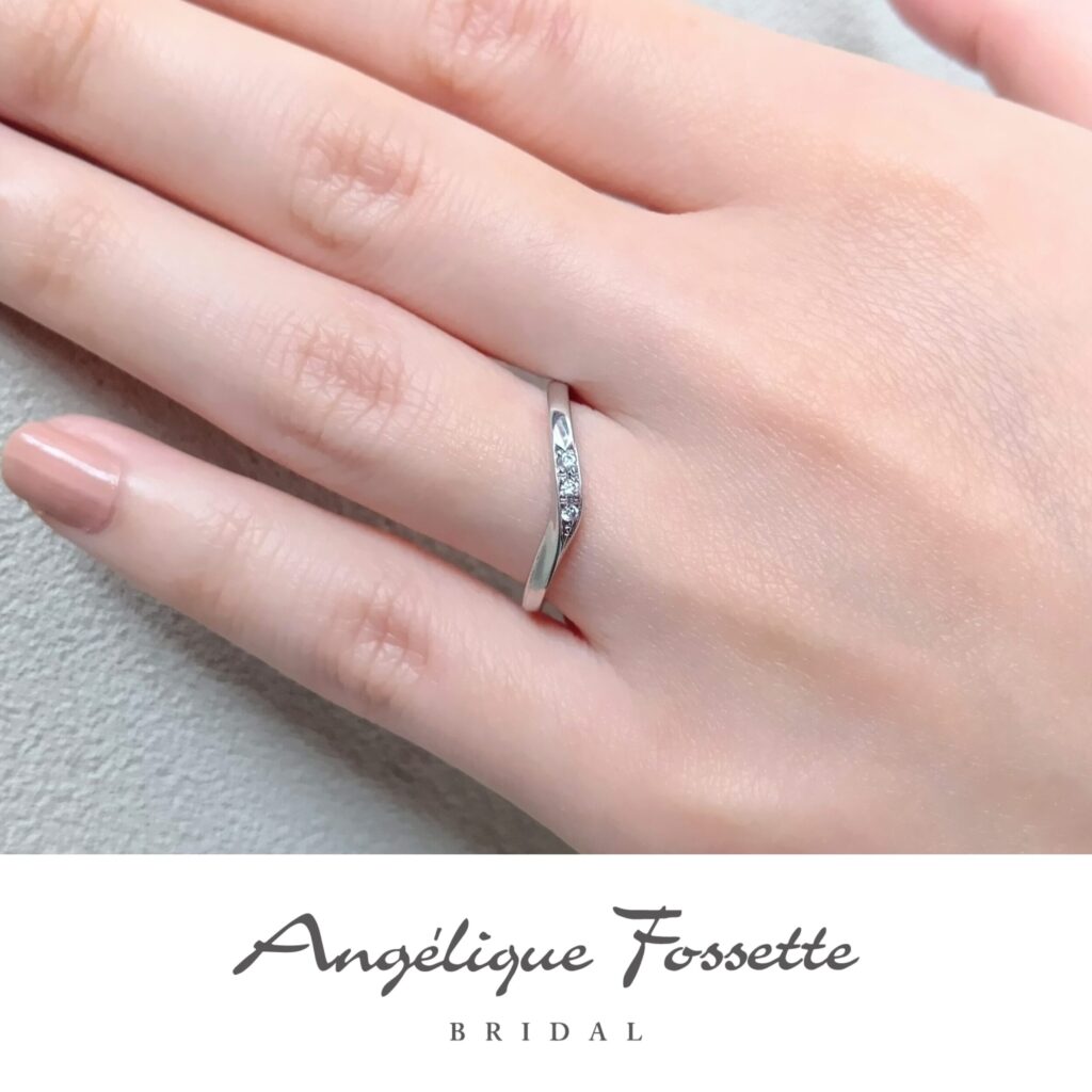 結婚指輪『プリエ』試着