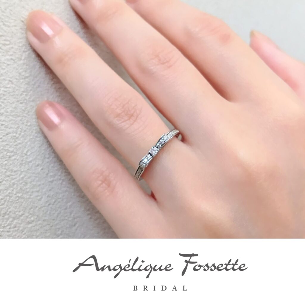 結婚指輪『アンジェミニョン』試着