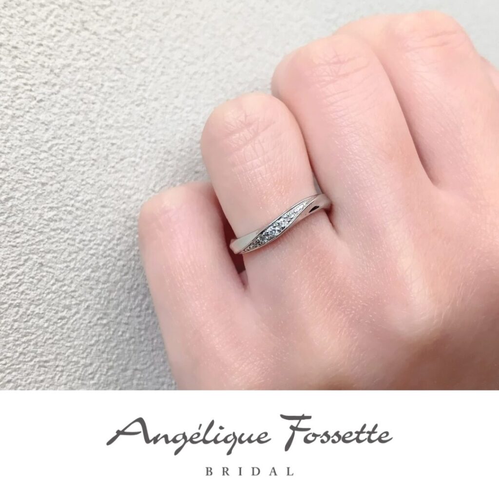 結婚指輪『エメ』試着