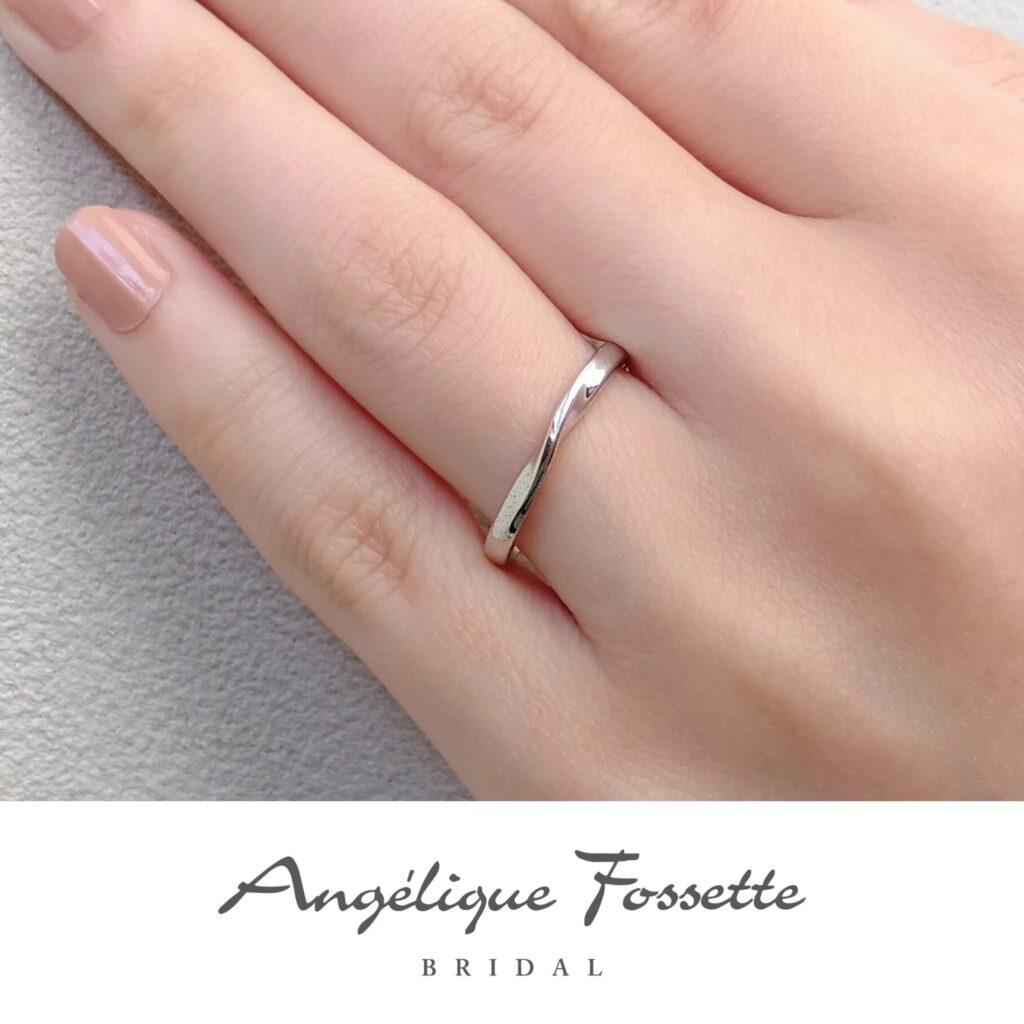 結婚指輪『クロワール』試着